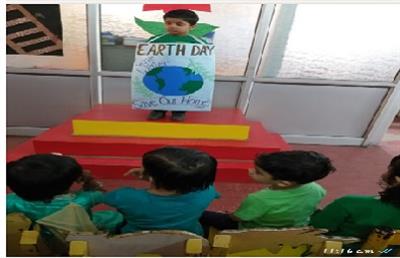 Earth Day Celebrated At Kindergarten, Kiran Garden 
